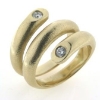 Billede af Ring 14 kt. med 2 brill. a 0,16 tw/vvs., vægt 19,8 gr.
