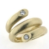 Billede af Ring 14 kt. med 2 brill. a 0,16 tw/vvs., vægt 19,8 gr.