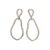 Billede af By Birdie Jasmine Gold Small ørestikkere sort rhodineret sølv + 18 kt