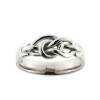 Billede af Ring med knob "pælestik" 14 kt. hvg.