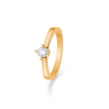 Billede af Mads Z 14 kt. ring "Crown Solitaire" m. 0,24ct. brill. W.VS str 54