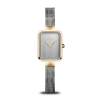 Billede af *Bering Classic dameur stål gulddoublé meshlænke 20mm safirglas 3ATM