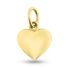 Billede af Vedhæng hjerte, massivt, ovalt øsken, 14 kt. facon + 3,5 gr. (prisen er excl. guld)