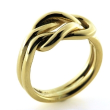 Billede af Ring, råbåndsknob 14 kt. (str. -59) Billede af Ring, råbåndsknob 14 kt. (str. -59)
