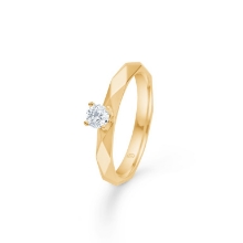 Billede af Mads Z "Romeo & Juliet" ring 14 kt. guld 0,20 ct. w/si brillant (str. 54)
