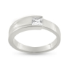 Billede af Ring 925s syn sten, carre slib 4*4 mm