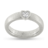 Billede af Ring dia. hjerte slib 0,25 tw/vvs. 14 kt. hvg.