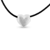 Billede af Vedhæng "Chunky Heart" hjerte 14 karat hvidguld