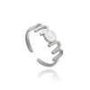 Billede af WiOGA Malou Mom ring sølv med opal (str. 52-56)