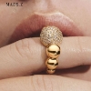 Billede af Mads Z "Biggest Diamond Ball" ring 14 kt. guld m. diamanter (str. 50-60)