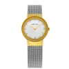 Billede af Bering Classic bicolour kasse, Mesh lænke, Safirglas, Swarovski 26mm