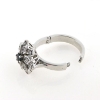 Billede af Gigt ring (kan åbnes) med roset 14 kt. hvg.