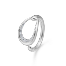Billede af Mads Z "Ellipse" ring sølv m. hvid topas (str. 52)