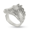 Billede af Ring med hestehoved (hest) 925s.