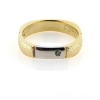 Billede af Ring med 14 kt. hvg., fattet brill. 0,03 ct. green  14 kt.