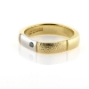 Billede af Ring med 14 kt. hvg., fattet brill. 0,03 ct. green  14 kt.