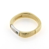 Billede af Ring med 14 kt. hvg., fattet brill. 0,03 ct. green  14 kt.