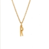 Billede af *Heiring initials vedhæng sølv forgyldt "R"