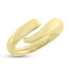 Billede af Ring forskudt skinne 925s forgyldt (forgyldning vil blive slidt af ved brug !)