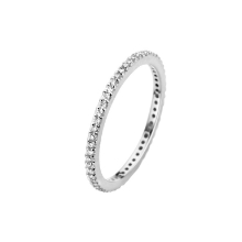 Billede af Spirit Icons Chic ring 1,5 mm. 14 karat hvidguld med 0,27 ct. w/vs str. 52
