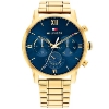 Billede af Tommy Hilfiger Sullivan herreur stål gulddoublé lænke 44mm mineralglas 5ATM