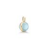 Billede af Julie Sandlau Little Prime Milky Aqua vedhæng forgyldt sølv m. lys krystal