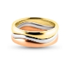 Billede af Collector ringsæt i 14 kt. guld, 14 kt. hvidguld og 14 kt. rosa guld