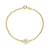 Billede af Lund Copenhagen Marguerit armbånd 9 mm forgyldt sølv (17-19 cm)
