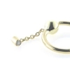 Billede af Piercing smykke, 3 brill. a 0,03 w/vs. 14 kt.