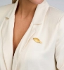 Billede af Spirit Icons Fall broche forgyldt sølv