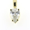 Billede af Vedhæng med dråbeformet diamant ca. 1,5 ct. (9,4*6 mm.) 14 kt.
