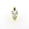 Billede af Vedhæng med dråbeformet diamant ca. 1,5 ct. (9,4*6 mm.) 14 kt.