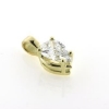 Billede af Vedhæng med dråbeformet diamant ca. 1,5 ct. (9,4*6 mm.) 14 kt.