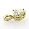 Billede af Vedhæng med dråbeformet diamant ca. 1,5 ct. (9,4*6 mm.) 14 kt.