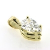 Billede af Vedhæng med dråbeformet diamant ca. 1,5 ct. (9,4*6 mm.) 14 kt.