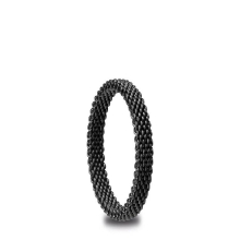 Billede af Bering ring Arctic Symphony inderring sort mesh - str. 73 (12)