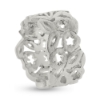 Billede af Ring med udsavninger, br. ca. 11,0 mm, tyk. 2,0 mm. 14 kt. hvg.