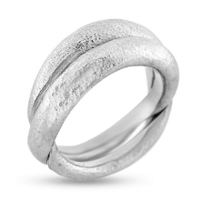 Billede af Ring dobbelt begge i hvg. 14 kt. Billede af Ring dobbelt begge i hvg. 14 kt.