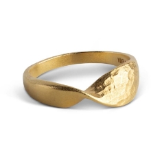 Billede af ENAMEL Copenhagen Adele ring forgyldt sølv (str. 59)