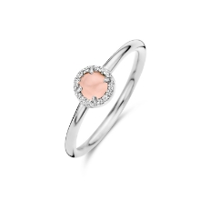 Billede af Spirit Icons Euphoria Pink ring sølv m. krystal + cz (str. 48)