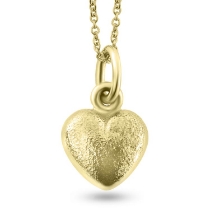 Billede af Vedhæng hjerte, massivt 14 kt. (hj. 11,5- br. 12,2- tk. 6,5 mm.)