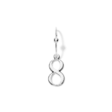 Billede af Line & Jo Miss P8 Large antique oval number collection sølv