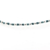 Billede af Classic by Pind Colorful ,knyttet armbånd aqua med sølv kugler 