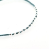 Billede af Classic by Pind Colorful ,knyttet armbånd aqua med sølv kugler 