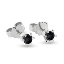Billede af Ørestikkere brill. 2* 0,25 black 14 kt. hvg.