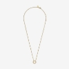 Billede af Pandora Logo Pavé Cirkel halskæde m. cz 38-45 cm. forgyldt metalblanding 