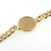 Billede af Armlænke Panser med Krügerrand mønt, 14 kt.