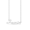 Billede af Studio Z "Name Tag - JASMIN" halskæde sølv (40-45 cm)