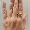 Billede af Ring med rå kløfter 14 kt.