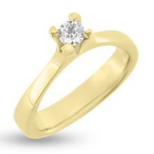 Billede af "Hill" ring i 14 kt. (isat kundens sten)